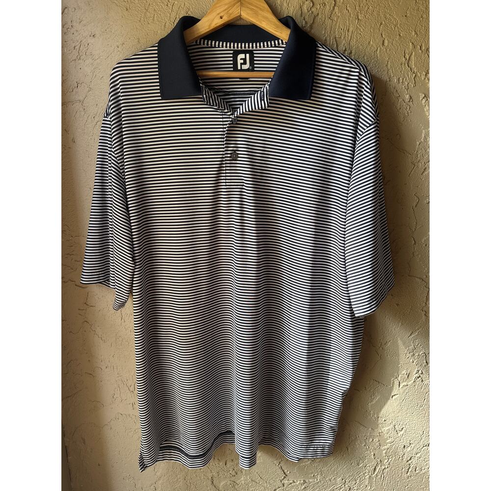 Footjoy Mens Striped Golf Shirt